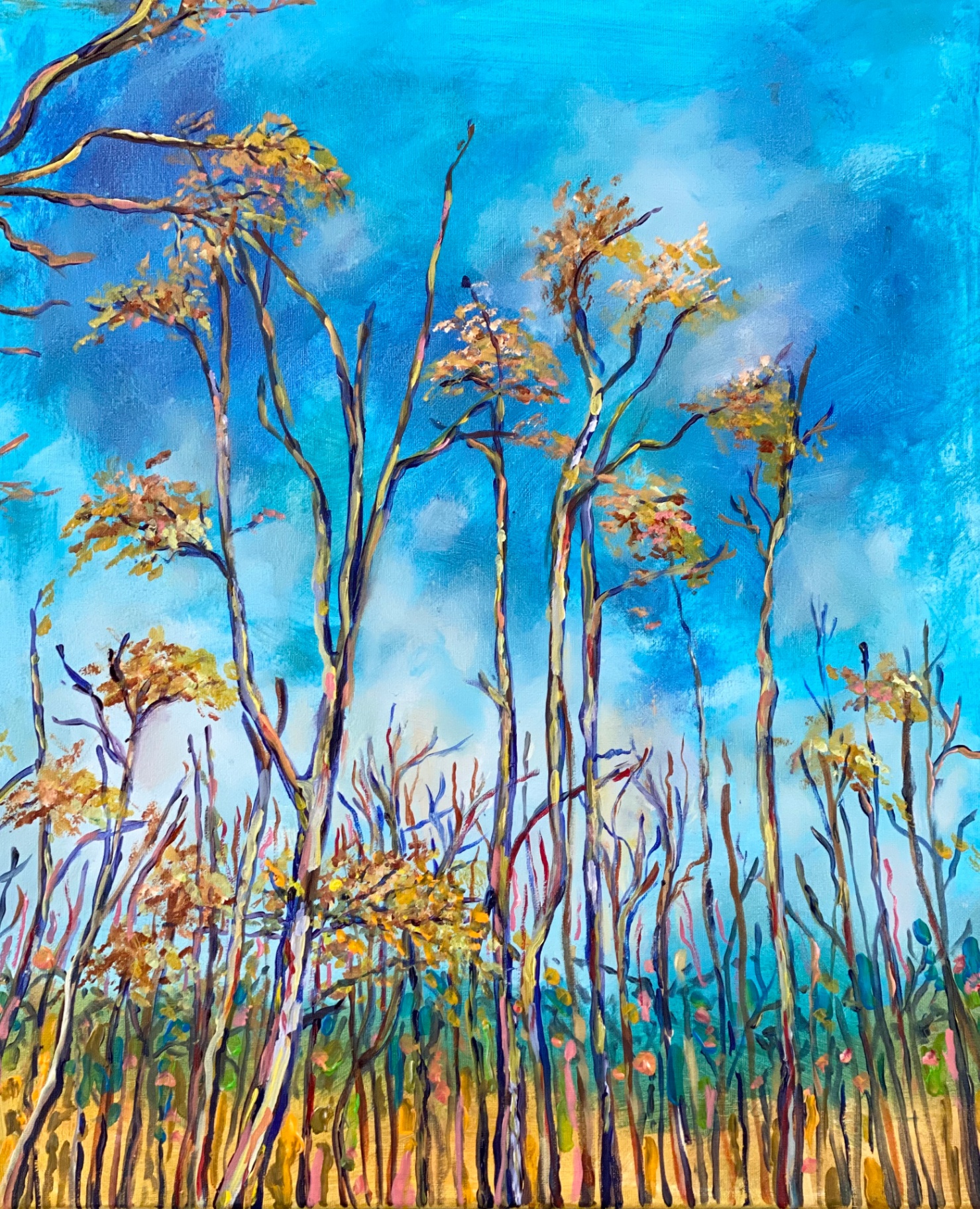 Lumière d'Hiver - Acrylic on canvas by Heather Lavender