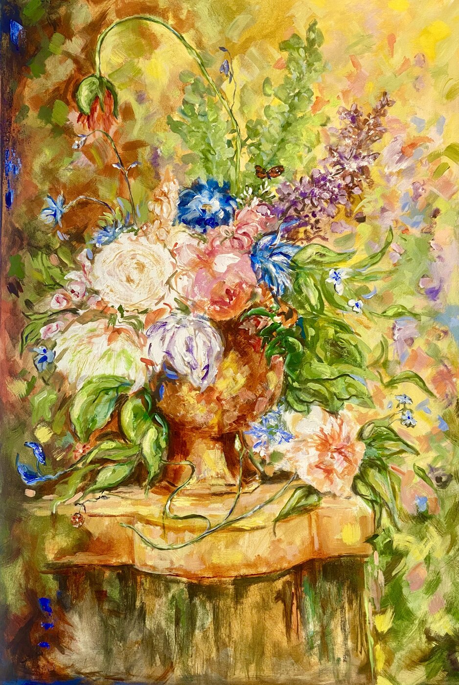 Abundance, Cut Garden - painting by Heather Lavender